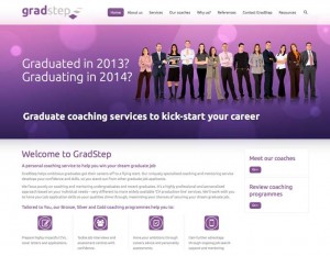 image of gradstep website homepage